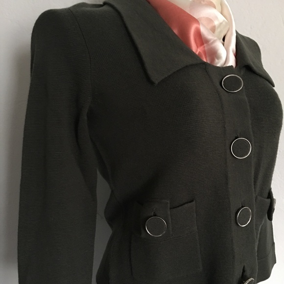 Cardigan sweater NEW, Olive Color - Picture 1 of 8